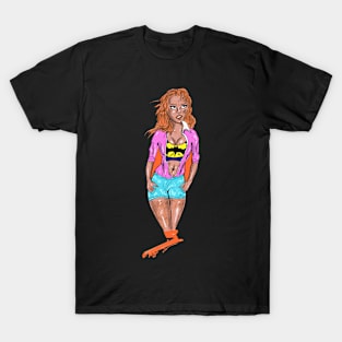 Comic Nerd Latina Girl T-Shirt